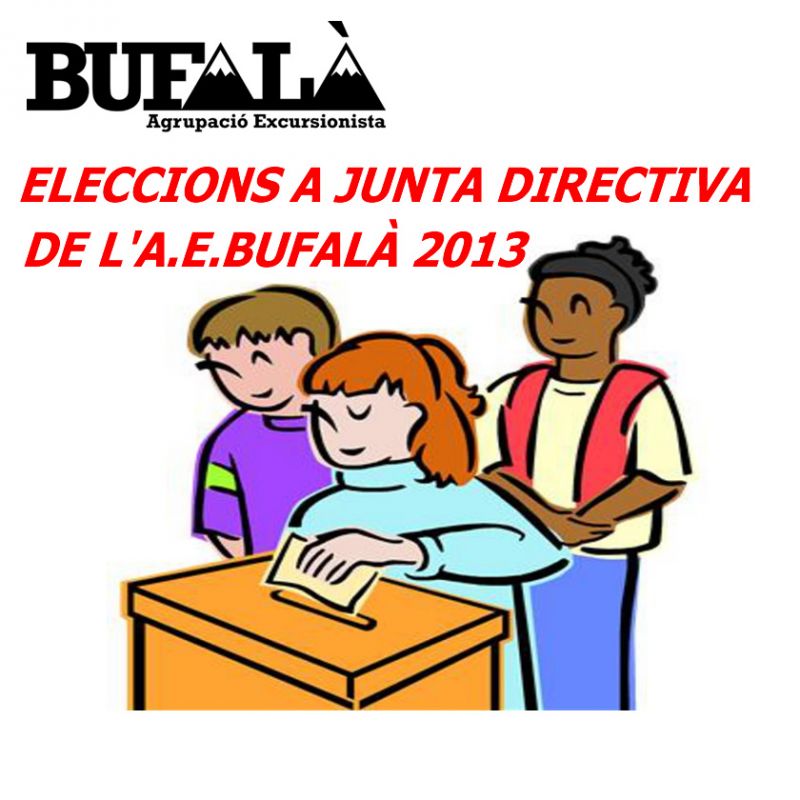 ELECCIONS A JUNTA DIRECTIVA DE L’A.E.BUFALÀ 2013