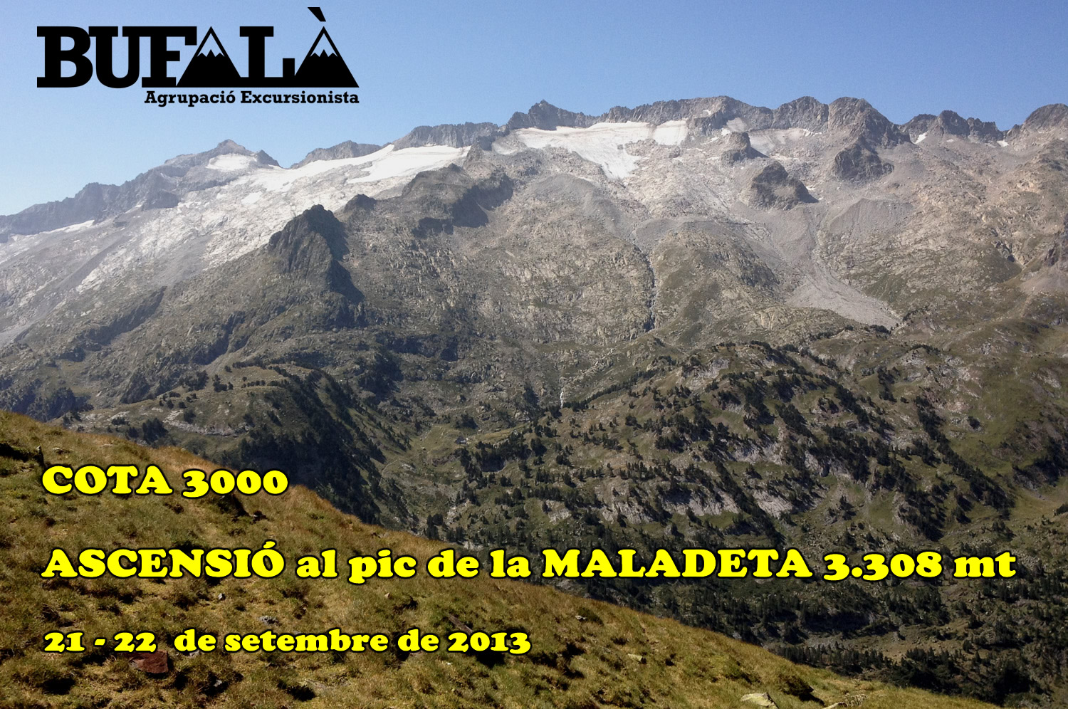 COTA 3000, ascensió al Pic de la MALADETA 3.308m
