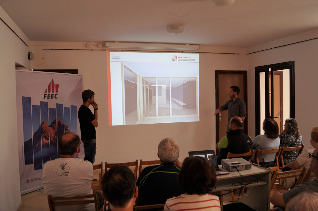 La FEEC presenta el projecte del nou refugi de muntanya de La Morera de Montsant