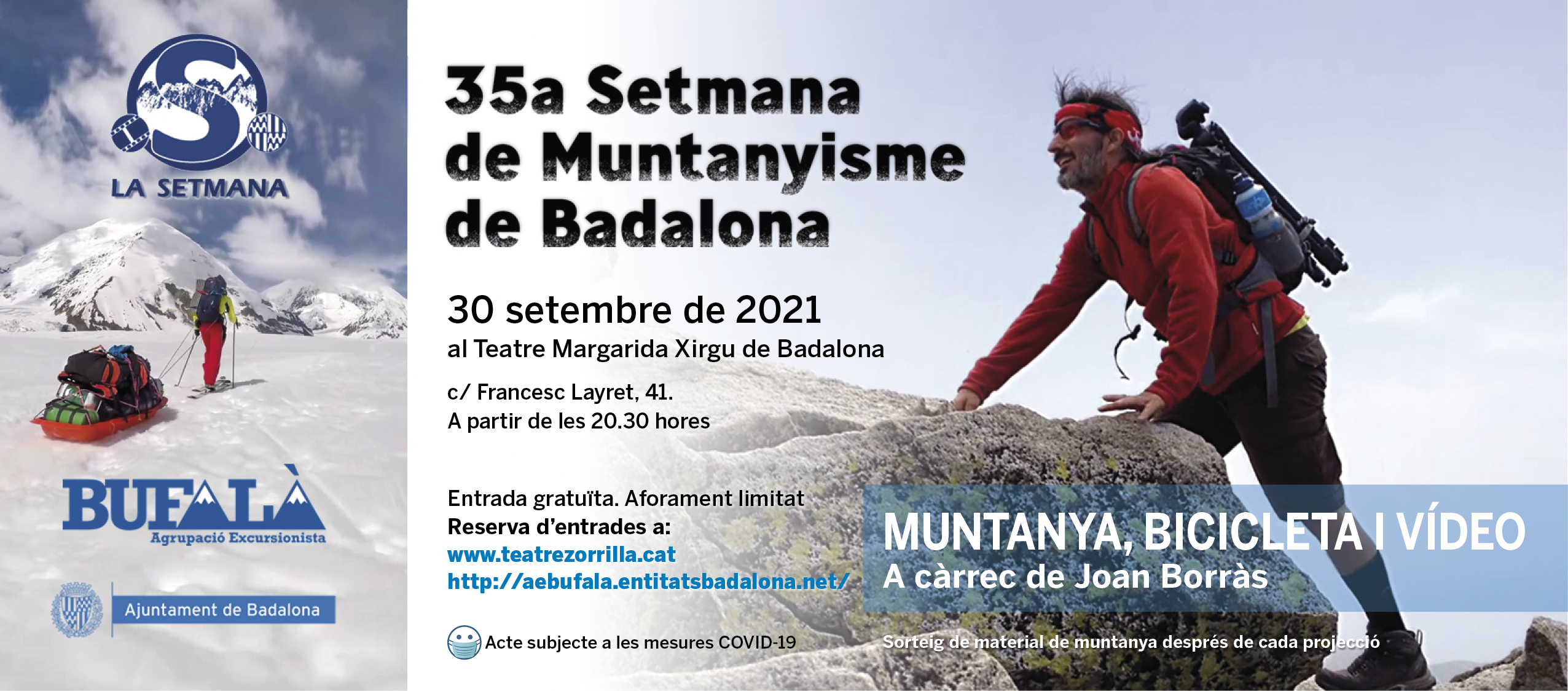 MUNTANYA, BICICLETA I VÍDEO a càrrec de JOAN BORRÀS