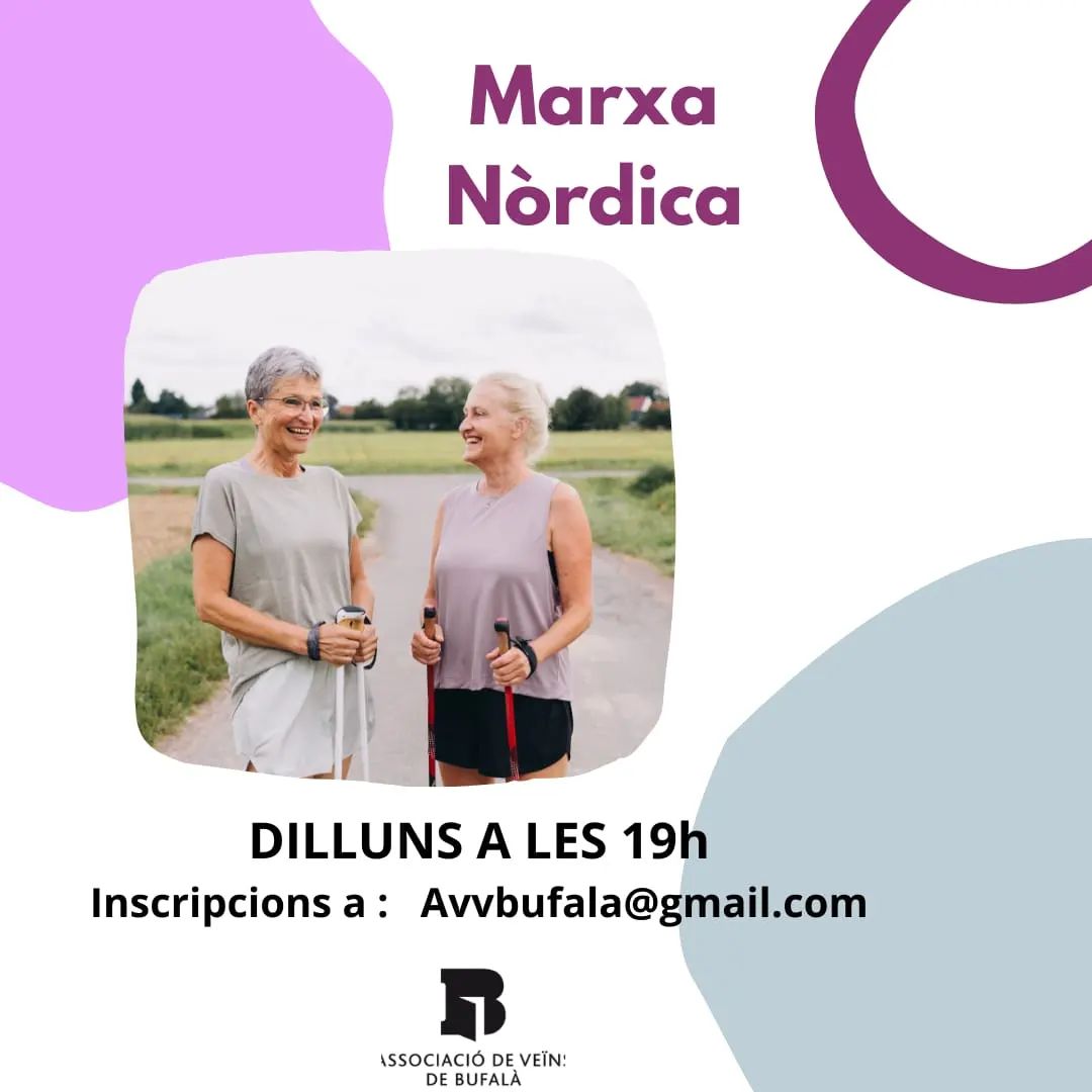 Marxa Nòrdica organitzada per l’Avv Bufalà i el CAP Bufalà-Canyet