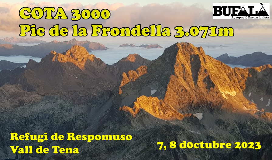 COTA 3.000 Pic de la FRONDELLA 3.071m – Vall de Tena