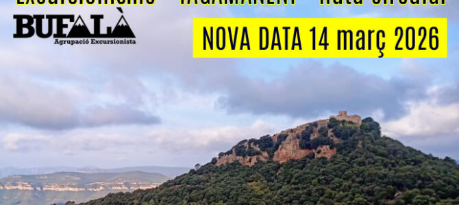 Excursionisme – TAGAMANENT – Ruta circular 14 de març 2026